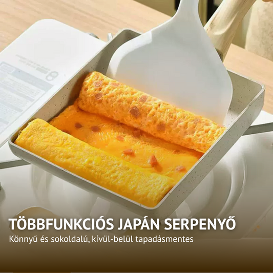 Japán többcélú tapadásmentes serpenyő (23,5 x 16 x 5 cm)