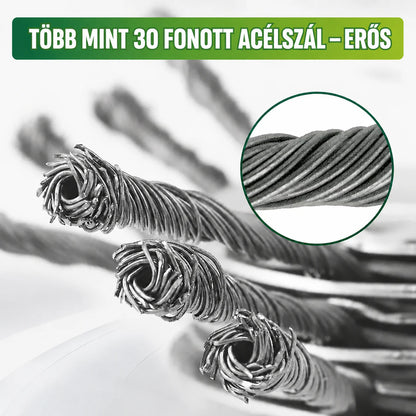 6 fonott acélpengés fűnyíró fej