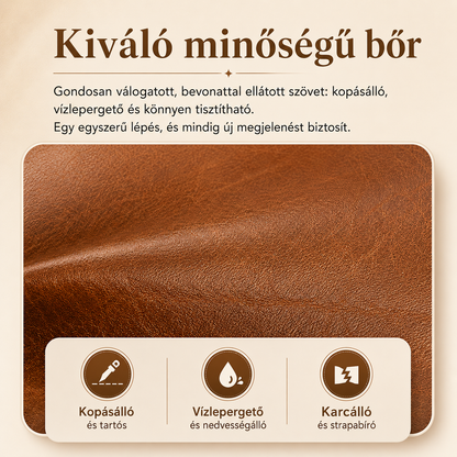 ⚡Unisex válltáska teljes szemcsés marhabőrből, vízálló és karcálló, vintage stílusban.
