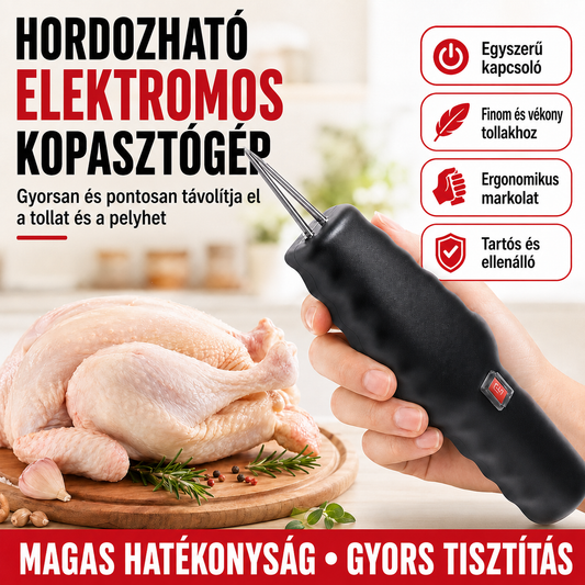Hordozható baromfitépő gép – Gyors és egyszerű tolltisztítás
