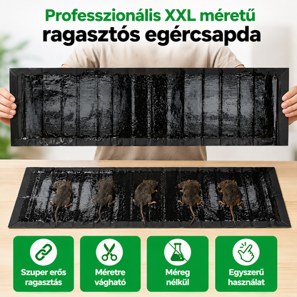 Professzionális XXL méretű ragasztós egércsapda