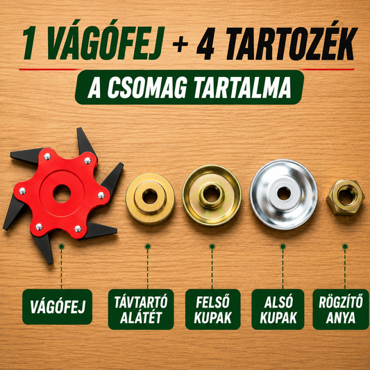 6Blade – 6 pengés vágófej mangánacélból