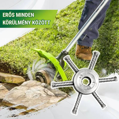 6 fonott acélpengés fűnyíró fej