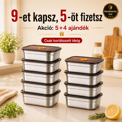 9-t kapsz, 5-ot fizetsz | 316L Rozsdamentes Acél Vákuumos Ételtároló
