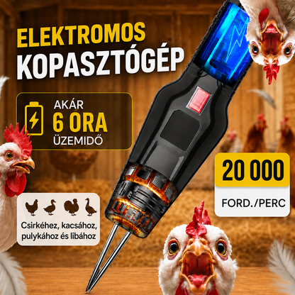 Gyors elektromos baromfikopasztó – Tiszta csirke 60 másodperc alatt